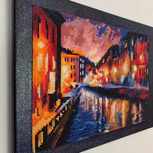 PARIS Canal Diamond Art On Canvas - Picture 3 of 10